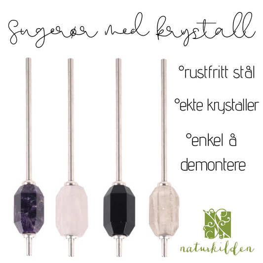 Sugerør med krystall
