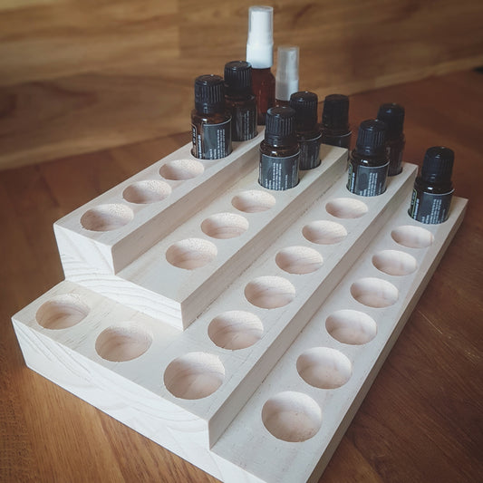 Display for eteriske oljer - 30 hull for 15 ml flasker